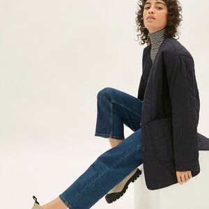 Everlane Cotton Quilted Jacket Black